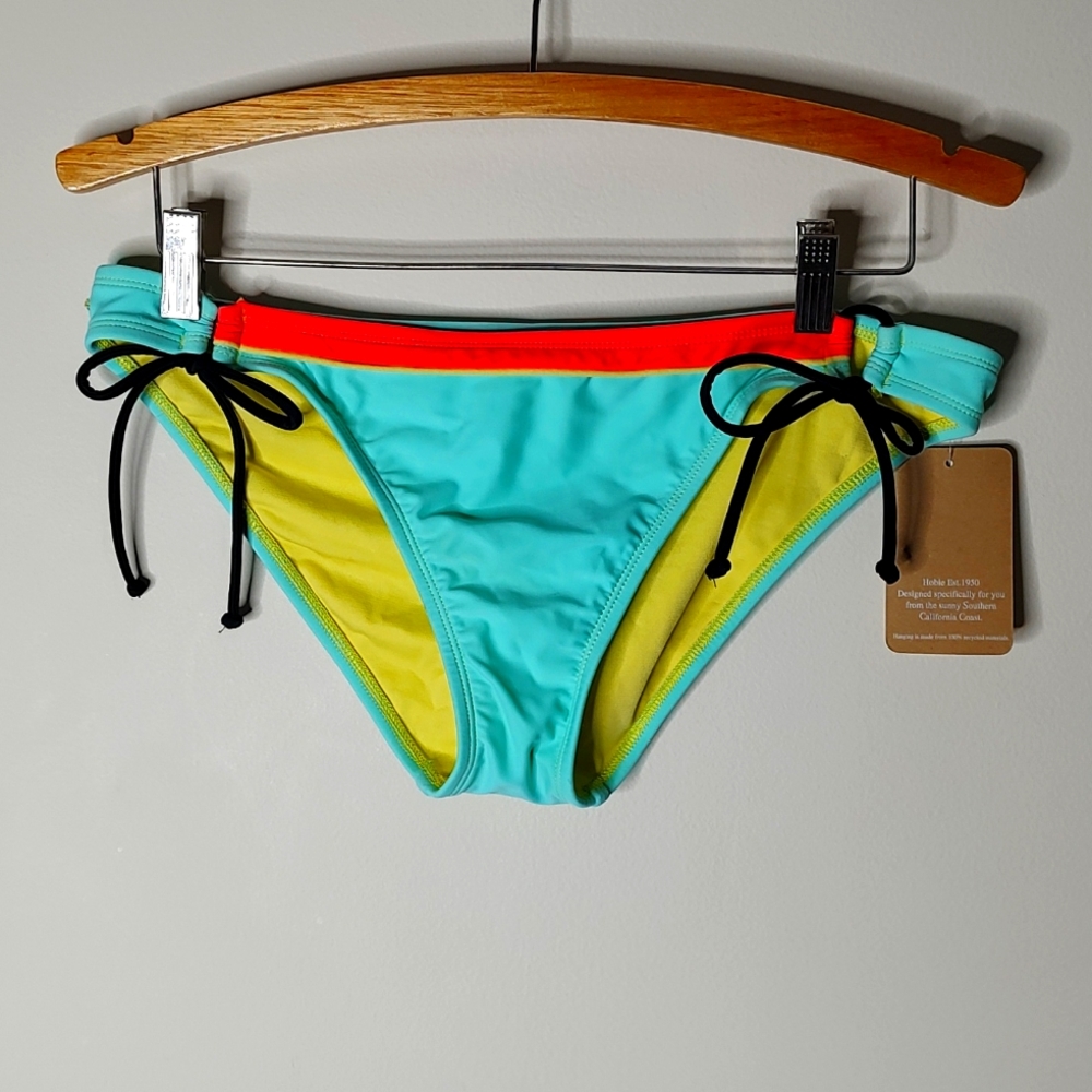 🎉 Hobie Bikini Bottom Sea Green Tie Side size XL NWT